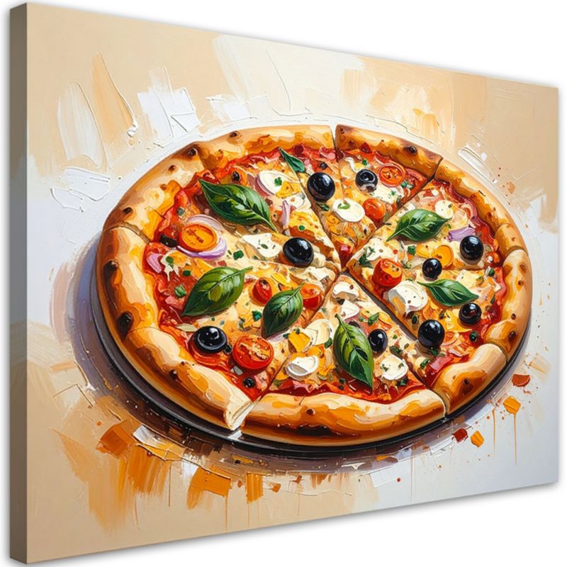 Obraz do kuchni restauracji Feeby Pizza Jedzenie 90x60cm 1szt