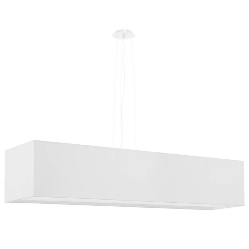 Lampa wisząca Sollux Lighting Santa 8259 biała szerokość 120 cm 5xE27 x 1 szt.