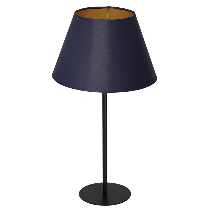 Lampka stołowa Luminex Arden czarny mat-granatowy-złota 1 x E27 x 15W IP20 wym: 56 x 30 x 30 cm metal - 1 szt.