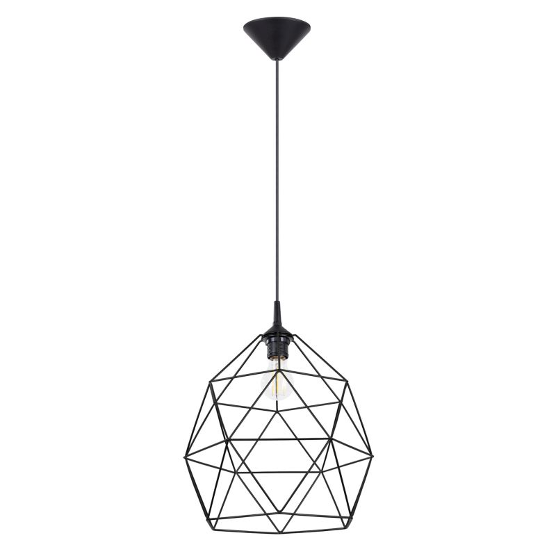 Lampa wisząca Sollux Lighting TRIOM 30 czarna 1 szt.