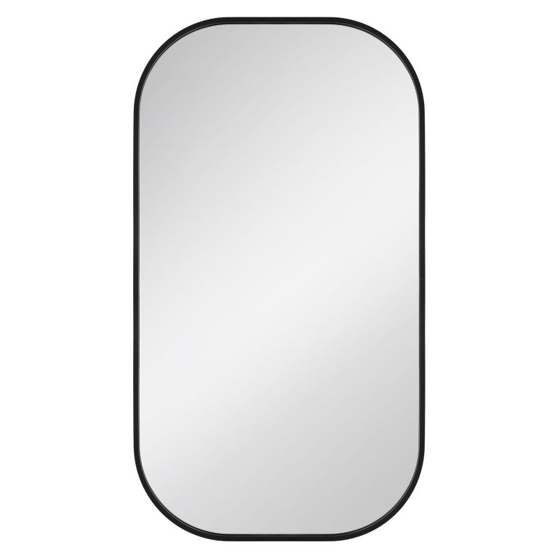 Lustro Dubiel Vitrum Luis 50x90 cm owalne czarna rama 1 szt.