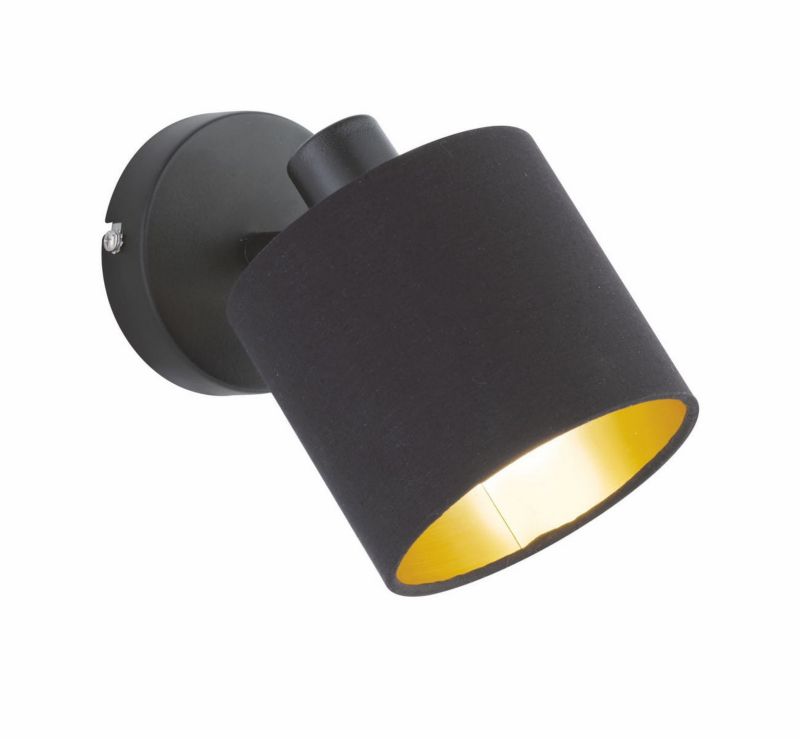 Lampa wisząca RL Tommy czarno-złota wym: 19 x 12 x 17,6 cm 1xE14 x 1 szt.
