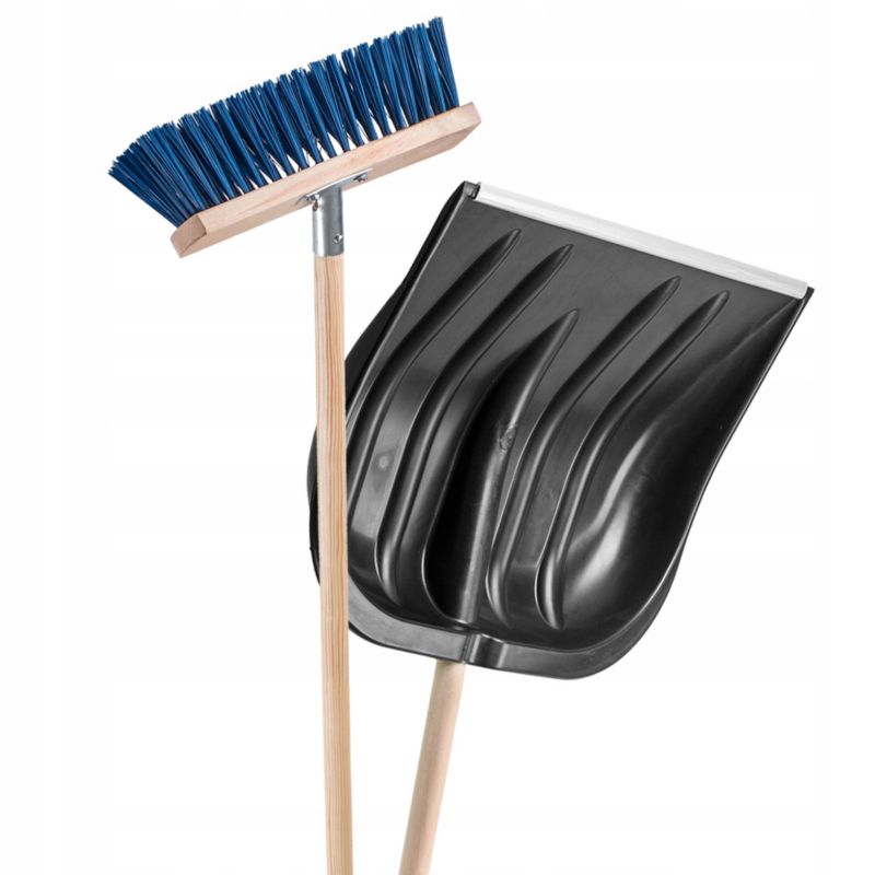 Zestaw Do Odśnieżania KADAX Łopata Do Śniegu + Szczotka Ulicówka Zamiatania 1szt.