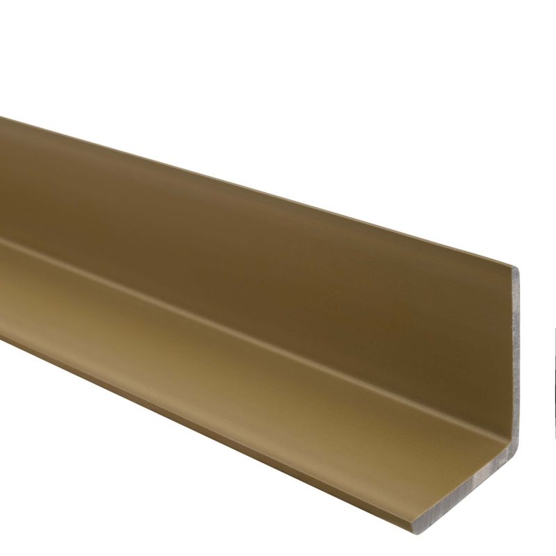 Kątownik miękki PCV 35x35mm, QUEST ochronny profil L kątowy, narożnik odbojnikowy, KM, mosiądz, 1.65m
