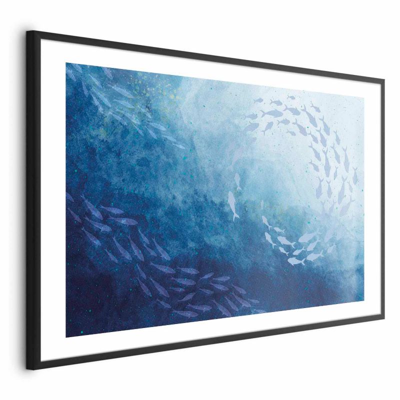 Plakat Artgeist Morska toń 60x40 cm z ramą czarną 1 szt