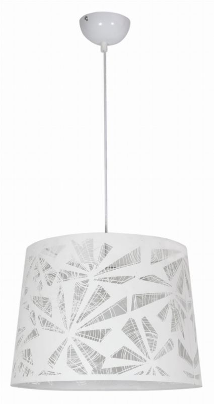 Lampa wisząca Candellux Orlando biała wym: 110 x 35 x 35 cm 1xE27 x 60W metal 1 szt.