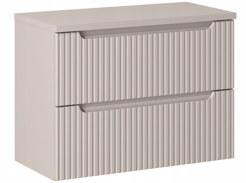 Szafka pod Umywalkę łazienkowa 80 cm Wisząca z Blatem Kaszmir Nova Kaszmir z Szufladami Furnidea 1 szt.