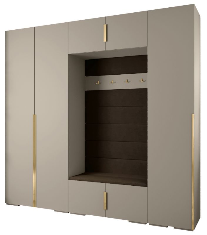 Garderoba do przedpokoju Abiks INOVA 1 Z8 kaszmir+złoty+manila04 1szt.
