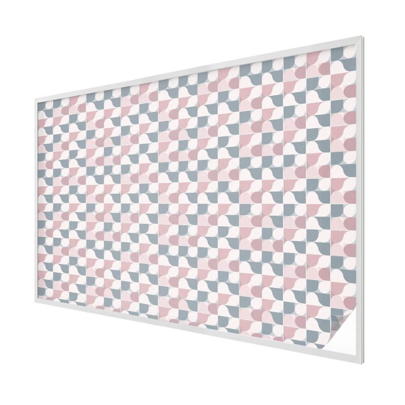 Witraż Samoprzylepny Wallfluent 200x146 cm Stylowa Dekoracja Okna Geometryczne kształty pastelowe 1 rol.