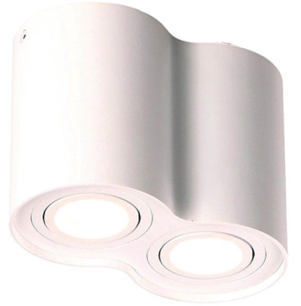 Oprawa sufitowa Maxlight Basic Round biały 2 x GU10 x 50W IP20 wym: 12,5 x 17,5 x 9,5 cm - 1 szt.