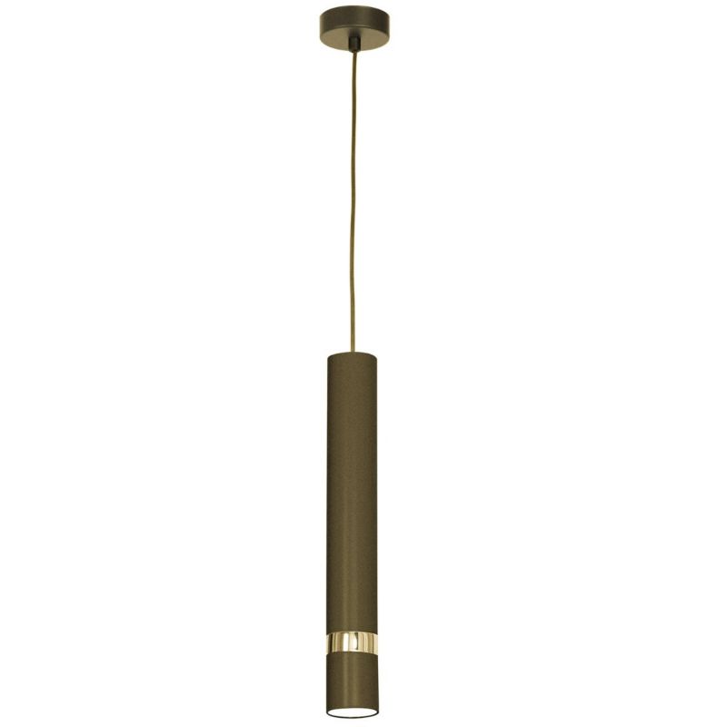 Lampa wisząca Luminex Reno 5060 tytanowe złoto-złoty połysk tuba 1xGU10 x 8W 1 szt.