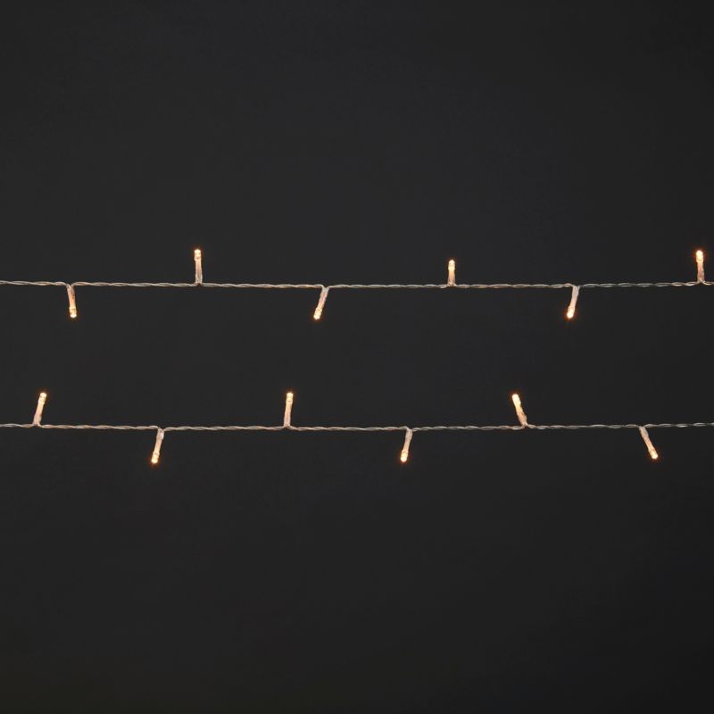 Lampki zewnętrzne 50 LED barwa ciepła biała