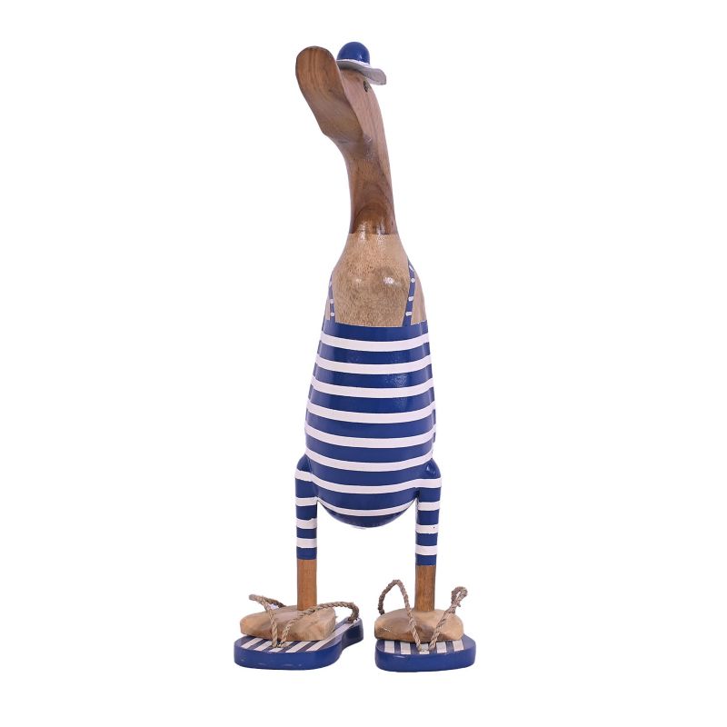 Kaczka w klapkach z Bali, Solis Decor by Aleksandra Sobota, średnia 40cm, 1 szt.