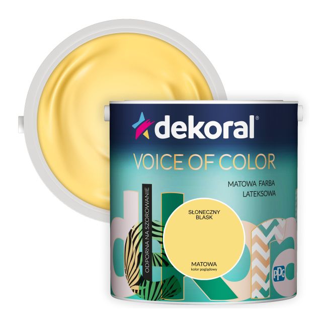 Farba kolorowa Dekoral Voice of Color słoneczny blask 2,5 l