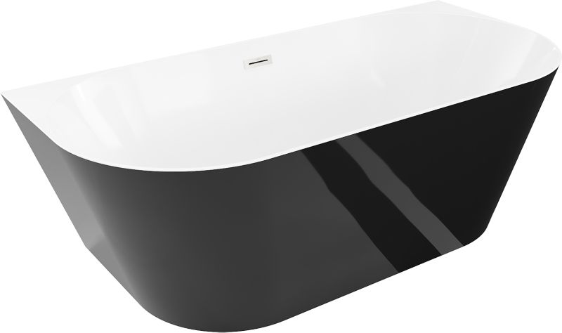 Wanna wolnostojąca Mexen Oval Slim biało-czarna 170x80 cm .- 52661708075-97 1 szt.