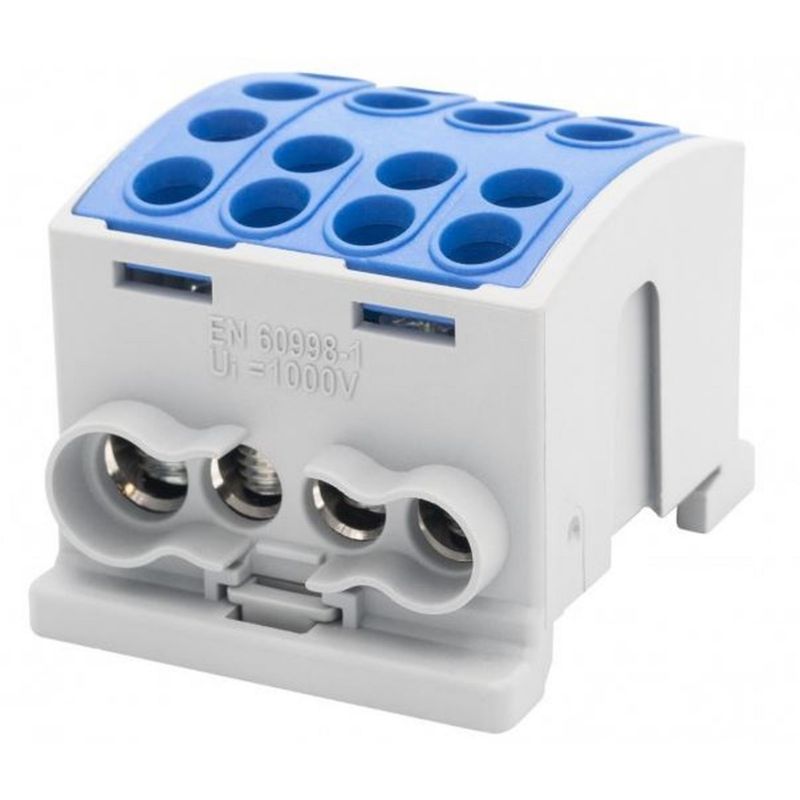 Złączka szynowa F-Elektro niebieska HLK 125A-4 (1x35,3x25 / 1x35,3x25) F2.0383 1szt.