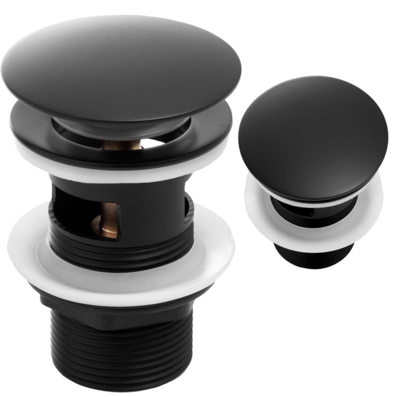 Korek klik-klak YOKA HOME do umywalki z przelewem czarny 1 szt.