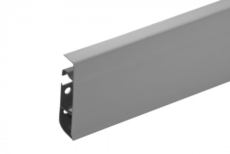 Listwa przypodłogowa Cezar Hi Line Prestige Szary mat 22x75x2500mm PVC 1 szt.