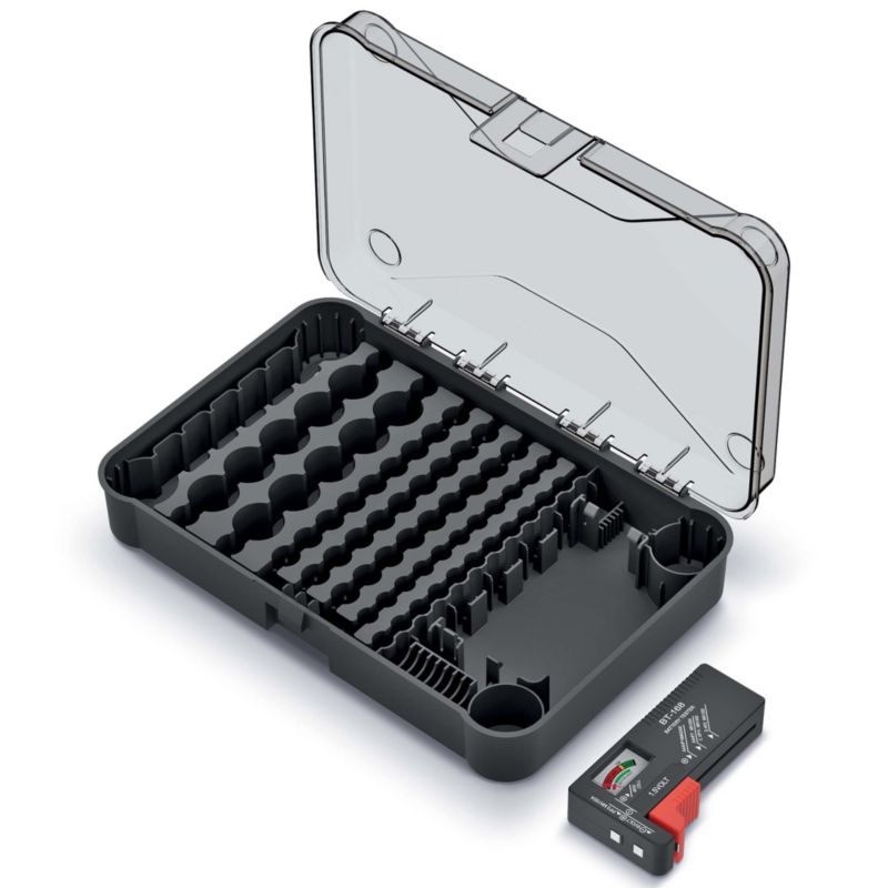 Organizer EDANTI Na Baterie Z Testerem Pojemnik Pudełko 1 szt.