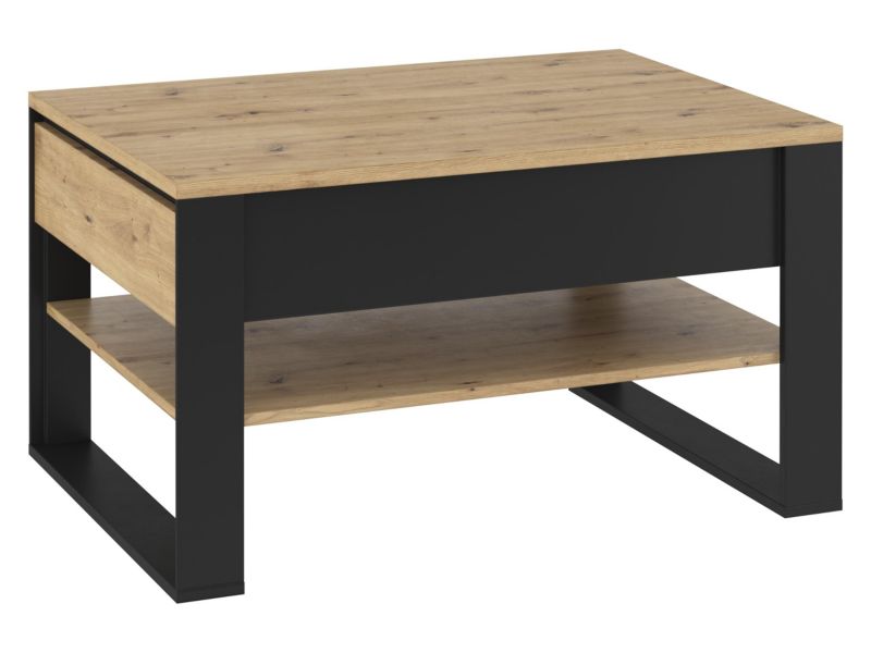 Stolik kawowy MIRJAN 24 Quant QA-09 dąb artisan / czarny 1 szt.