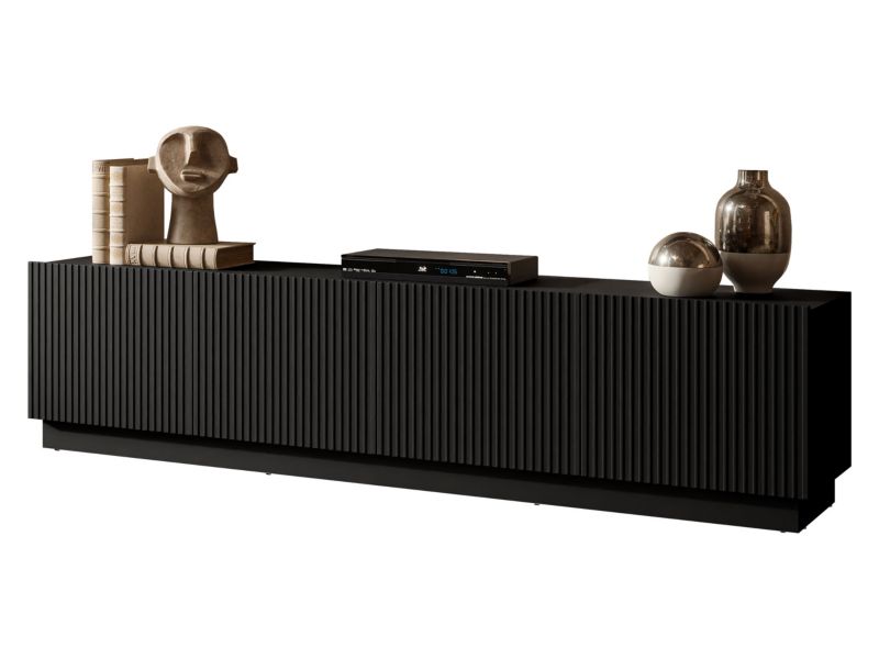 Szafka RTV MIRJAN 24 Liverti 200 4D czarny 1 szt.