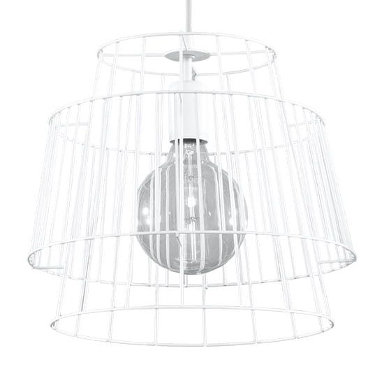 Lampa sufitowa wisząca Sollux Lighting Gate 6613 biała szerokość 35 cm 1xE27 x 60W 1 szt.