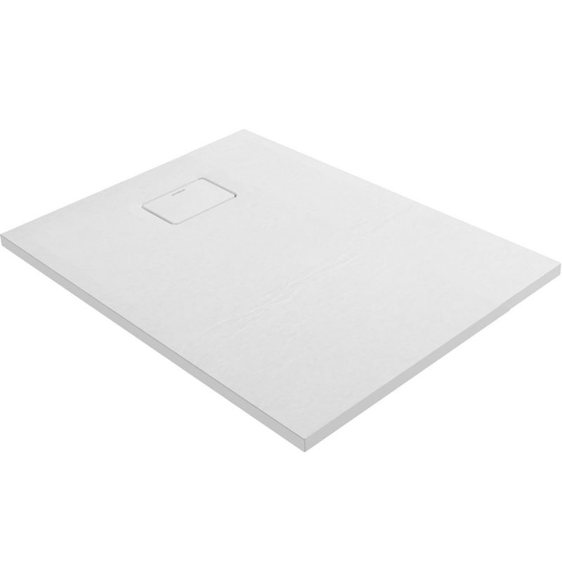 Brodzik prostokątny Oltens Bergytan 100x80 cm RockSurface biały antypoślizgowy 1 szt.