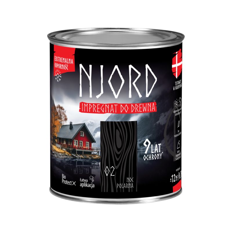 Impregnat do drewna Njord noc polarna 0,75 l