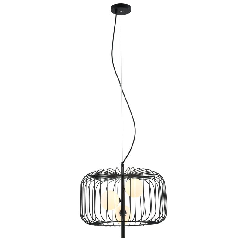 Lampa sufitowa wisząca Italux Daren 9561 czarno-biała nowoczesna 3xG9 x 25W 1 szt.