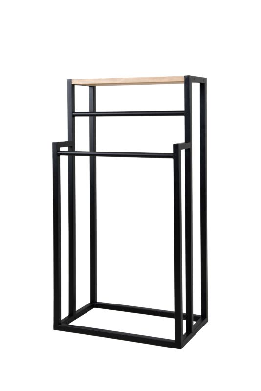 Wieszak na ręcznik Your Loft Design Black & Wood 46x28x90 Tylon 1szt.