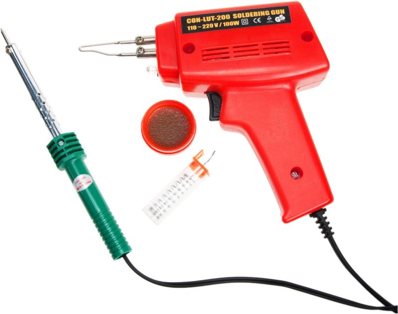 Zestaw lutownic z akcesoriami Drel 100 W