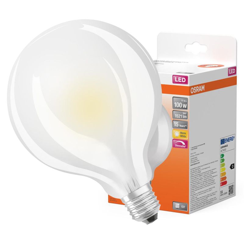 Żarówka LED Osram G95 Kula E27 11W 1521lm 2700K 300st Filament Ściemnialna 1 szt.