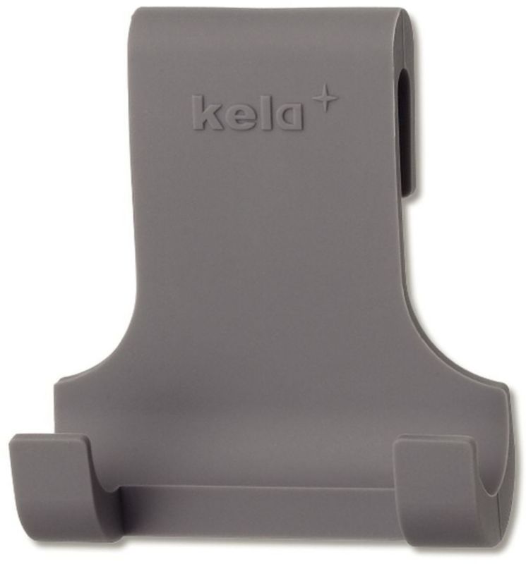 Wieszak na ręcznik Kela Tim ciemnoszary silikonowy, zawieszany 8,5x4x9,5 cm, 1 szt.