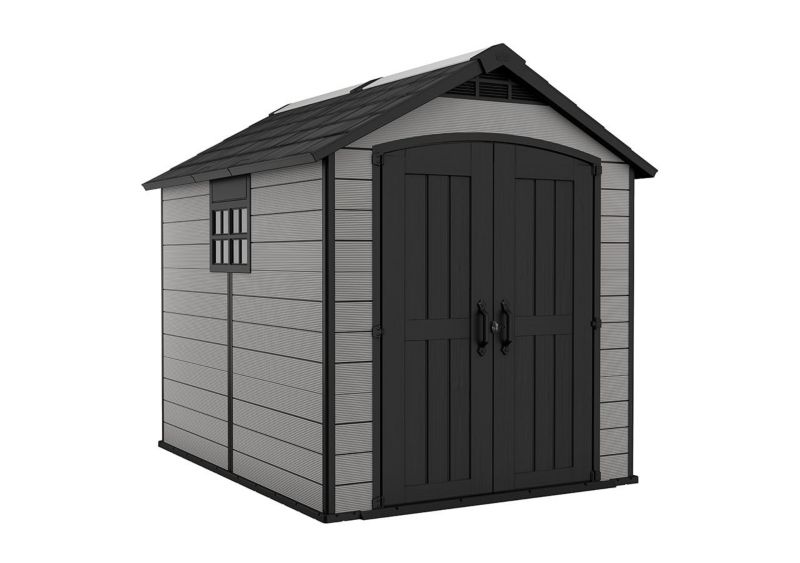 Domek ogrodowy Keter Premier 757 narzędziowy z oknem jasny szary 1 szt