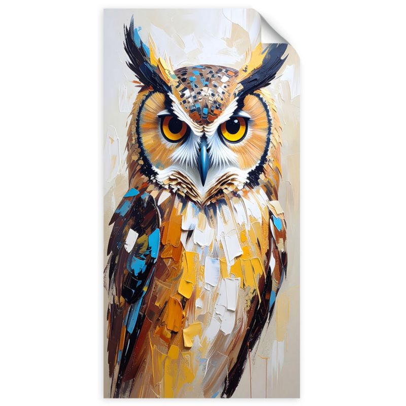 Naklejki samoprzylepne do salonu sypialni Feeby Ptak Przyroda jak malowany 60x120cm 1szt