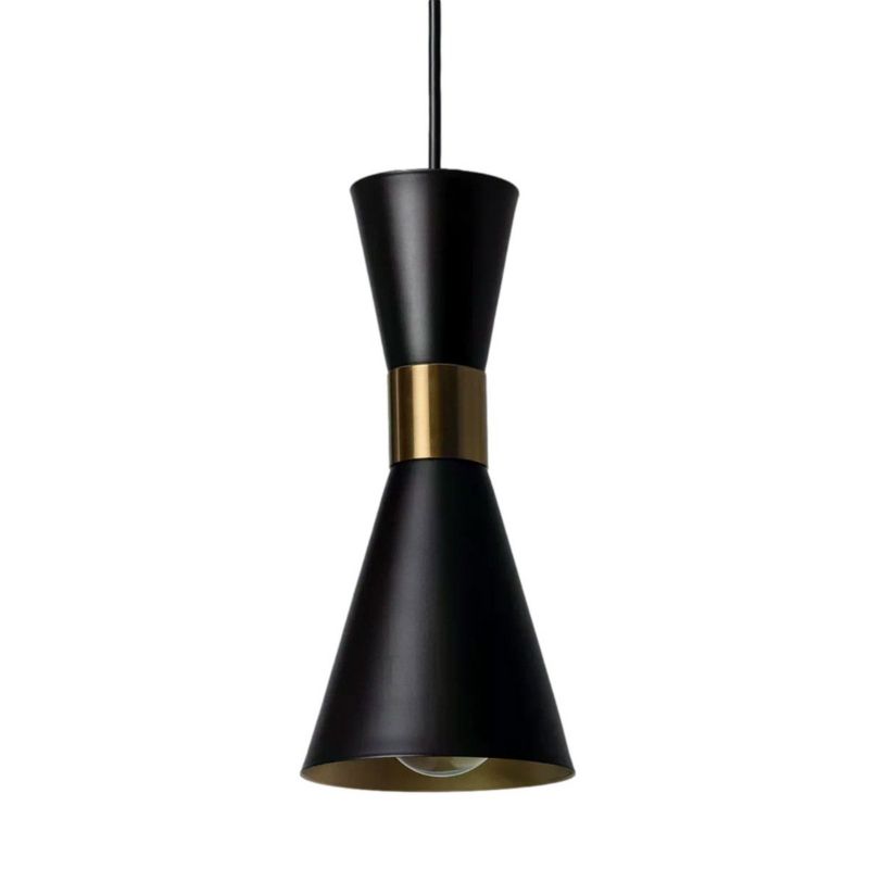 Lampa wisząca Abruzzo Librio czarno-złota wym: 120 x 11,5 x 11,5 cm 1xE27 x 40W 1 szt.