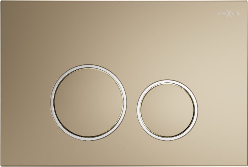 Przycisk spłukujący Mexen Fenix 05 złoty szampański 1 szt.