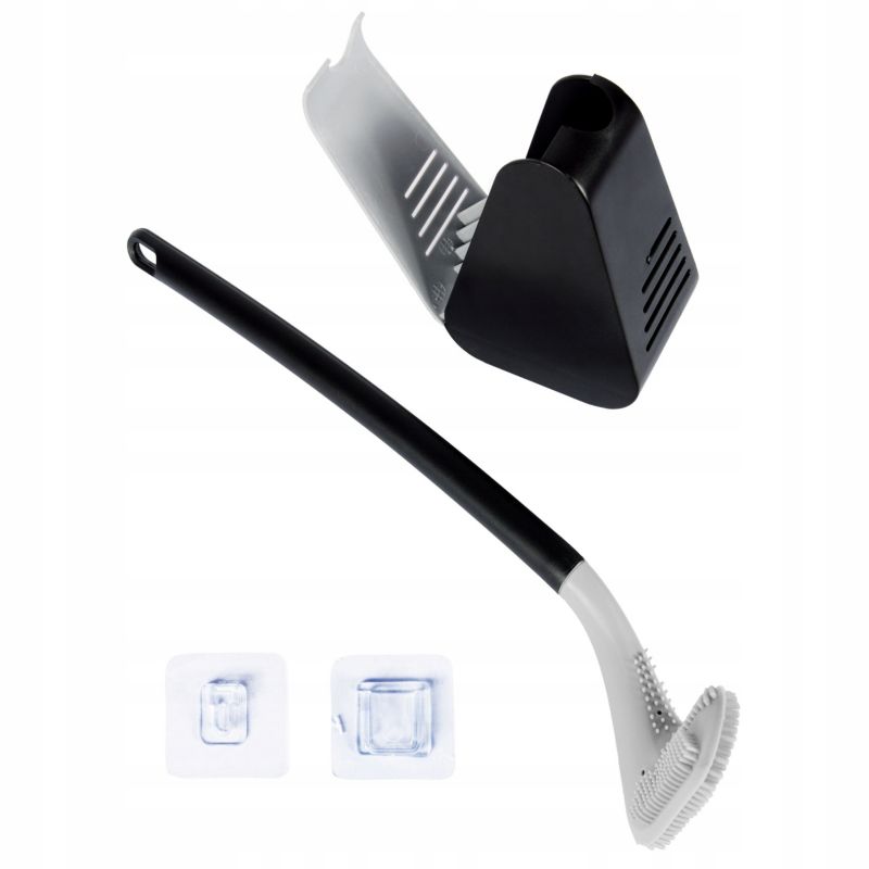 Szczotka do WC Sepio silikonowa główka czarna zawieszana 1 szt.