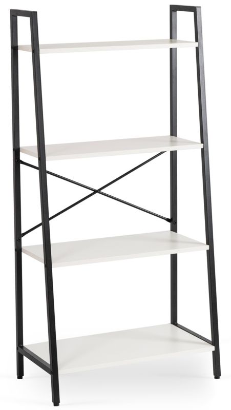 Regał Otwarty Gia Mebel Elite Biały/Czarny 1 szt