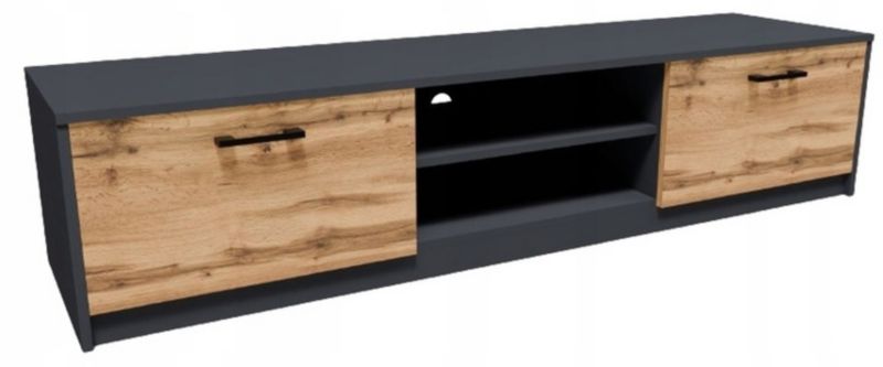 Szafka rtv Matkam stolik 160 cm 2DC Rob grafit-wotan 1 szt.