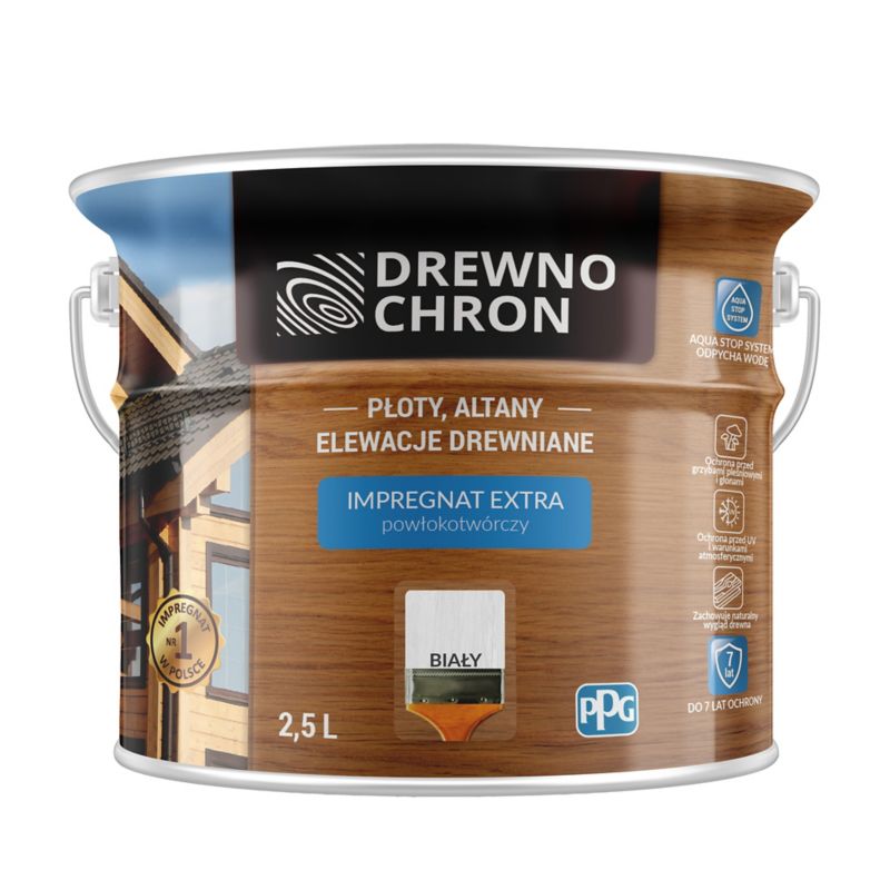 Impregnat Drewnochron Extra Powłokotwórczy biały 2,5 l