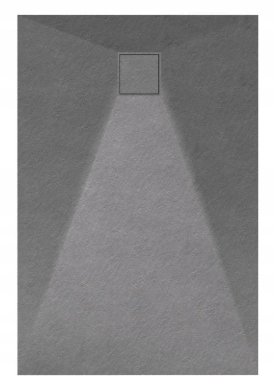 Brodzik Prysznicowy Prostokątny Granitan Teja 120x80CM Szary SMC Kompozyt 1 szt.