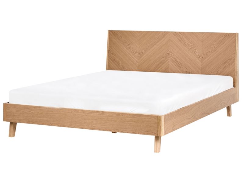 Łóżko Fornir Wizernes 160 x 200 cm 1 szt.