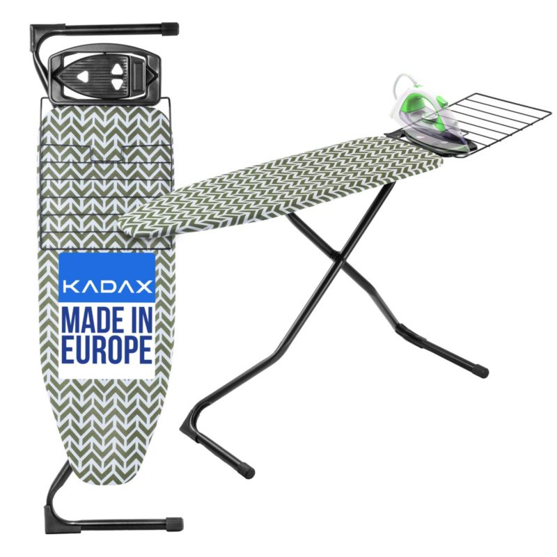 Deska Do Prasowania KADAX 120x42cm Z Uchwytem Żelazko szeroki Blat Składana 1szt.