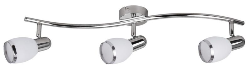 Lampa sufitowa wisząca Rabalux Elite chromowana biała wym: 18 x 60 x 8 cm 3xE14 x 1 szt.