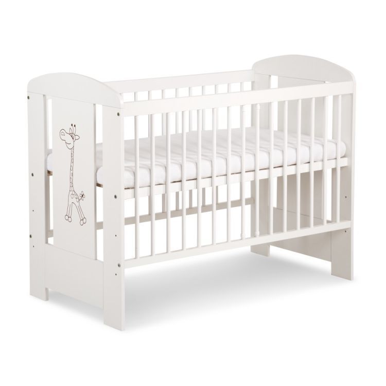 Łóżeczko Little Sky dziecięce SAFARI ŻYRAFKA 120x60 białe 1 szt