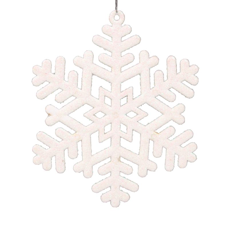 Dekoracja do zawieszenia śnieżynka 15 cm