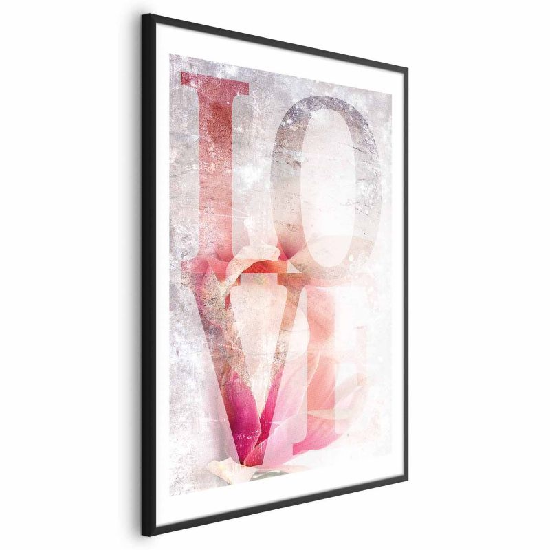 Plakat Artgeist Miłość magnolii 60x90 cm z ramą czarną 1 szt