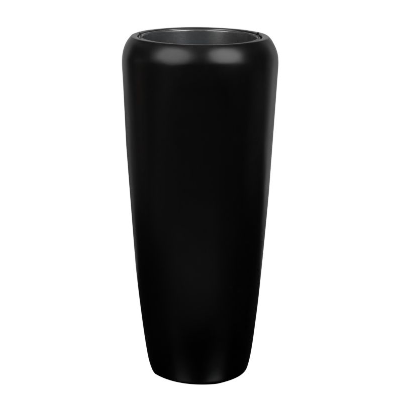 Doniczka Z Włókna Szklanego Na Taras Do Domu Zadora D982B Czarny Mat 1 szt