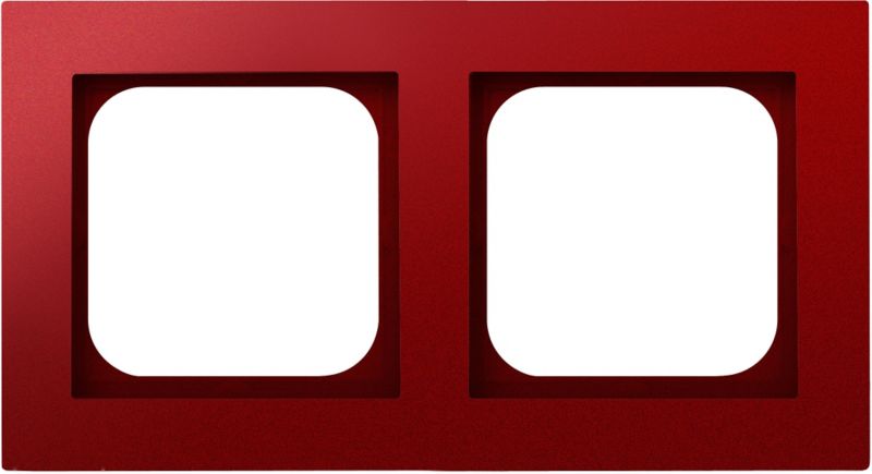 Ramka podwójna Ospel As perłowa czerwień